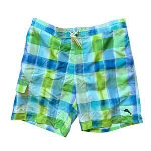 Tommy Bahama Board Shorts XL UPF 30 Baja Harbor Cove Maui Blue